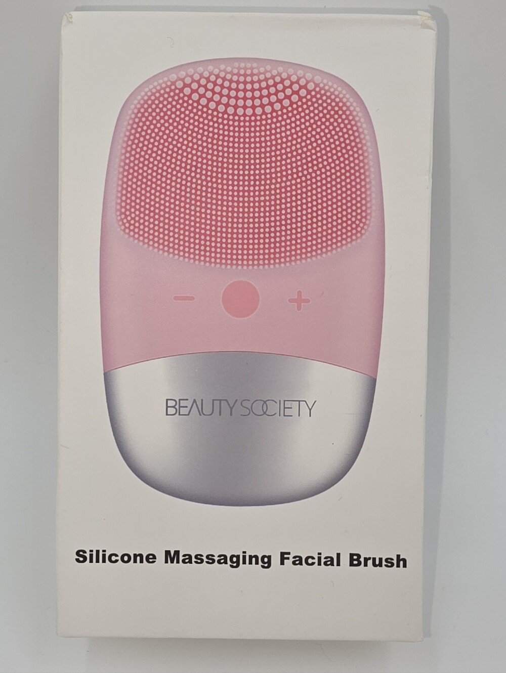 Beauty Society Pink Silicone Facial Cleansing Massager